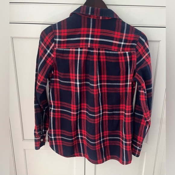 Old navy Classic Flannel Shirt Women Sz S plaid red black - Picture 6 of 8